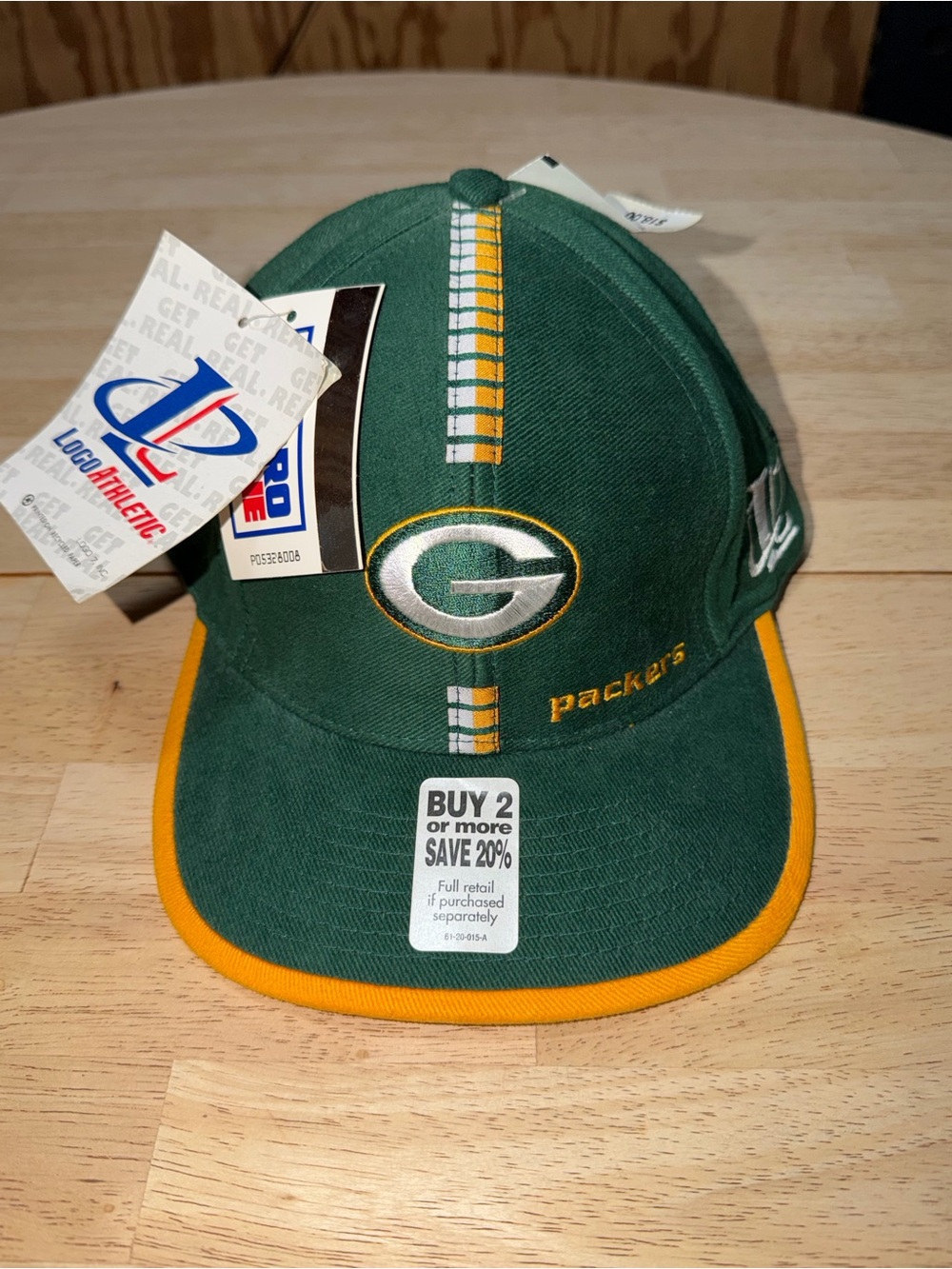 Green Bay Packers NEW Vintage 90's Logo Athletic Pro Line SnapBack NFL Hat
